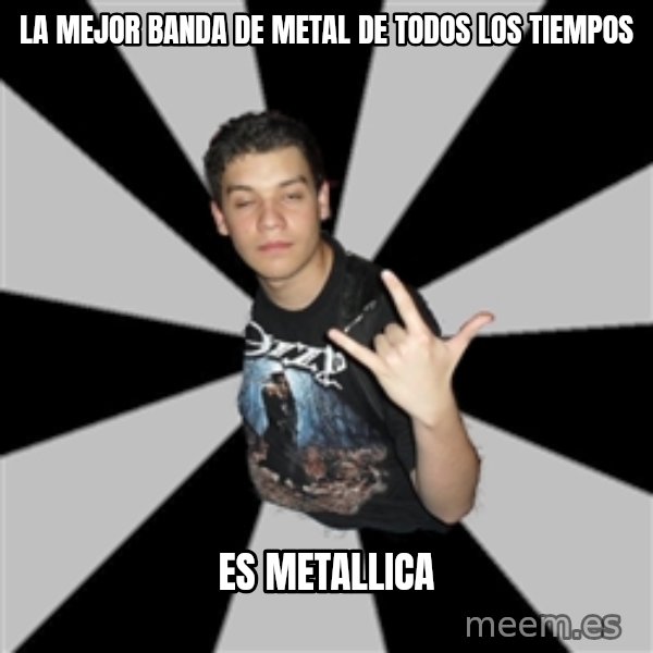 Metal Boy From Hell meme: la mejor banda de metal de todos los tiempos / es metallica