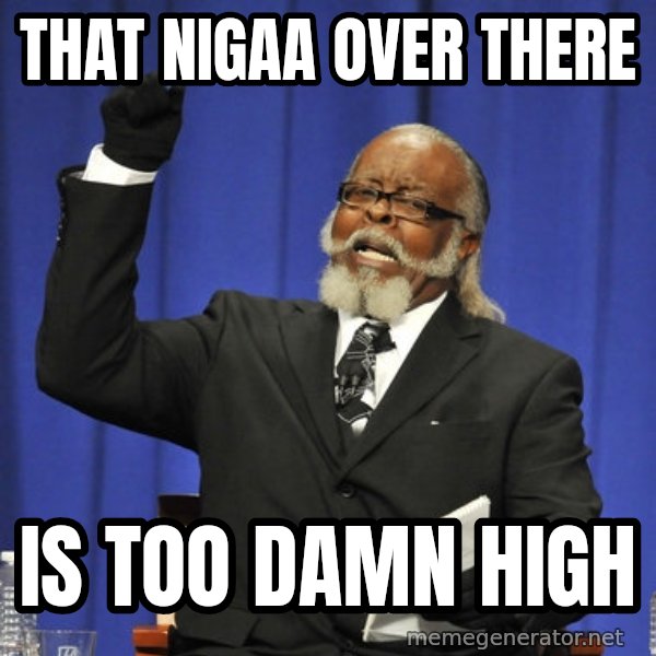 Rent Is Too Damn High meme: That nigAa over there / Is too damn high
