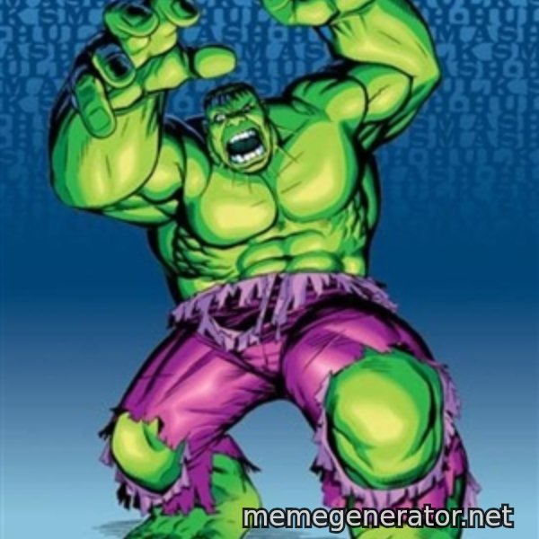 Hulk meme template