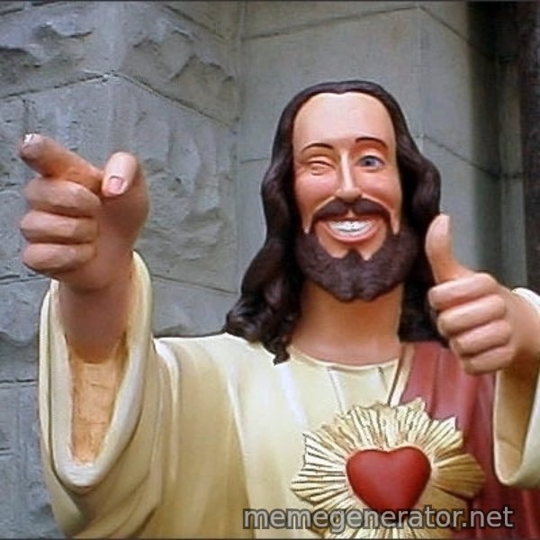 jesus says meme template