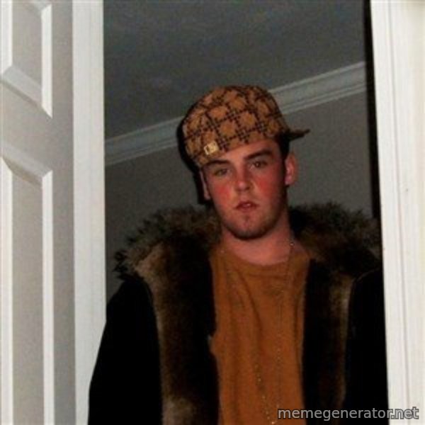 Scumbag Steve meme template