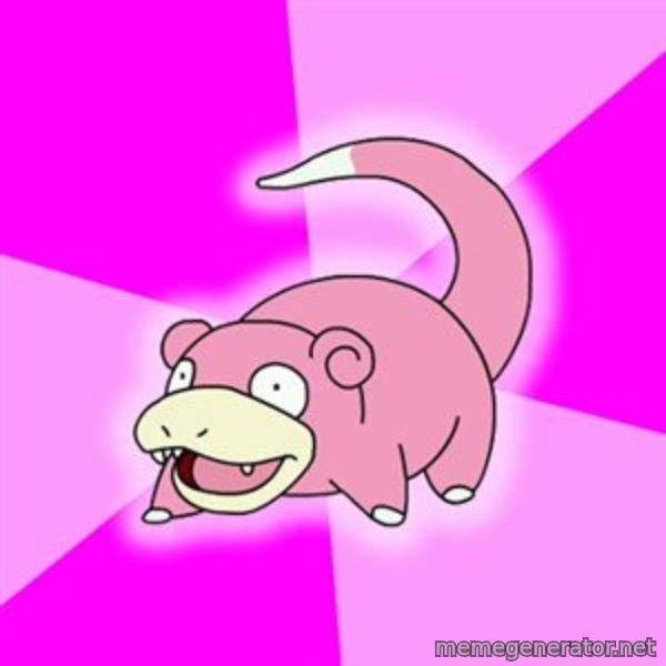 Slowpoke meme template