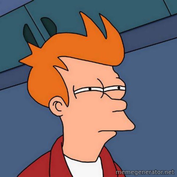 Futurama Fry meme template