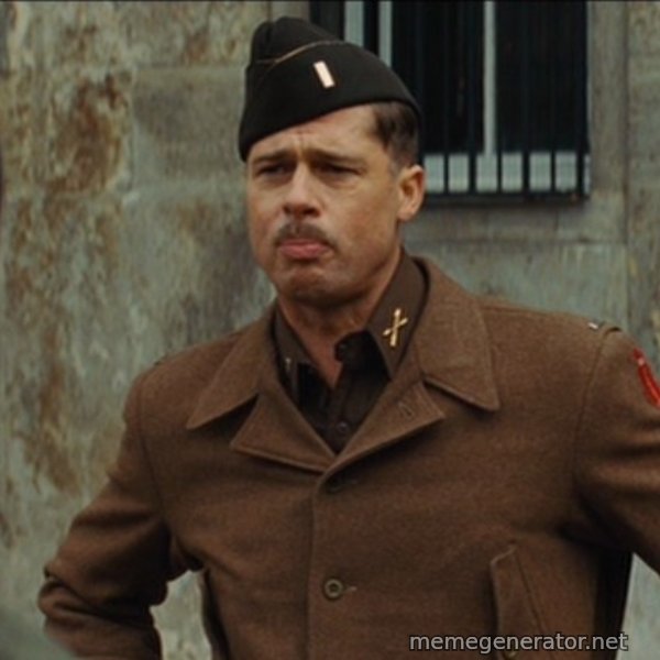 Aldo Raine Speech meme template