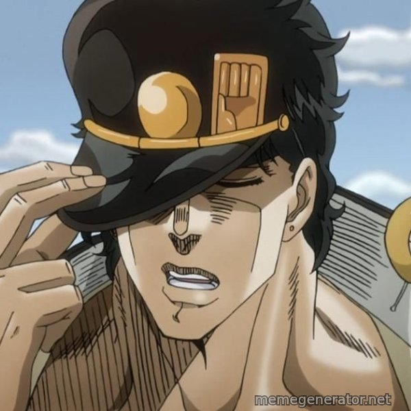 Yare Yare Daze meme template