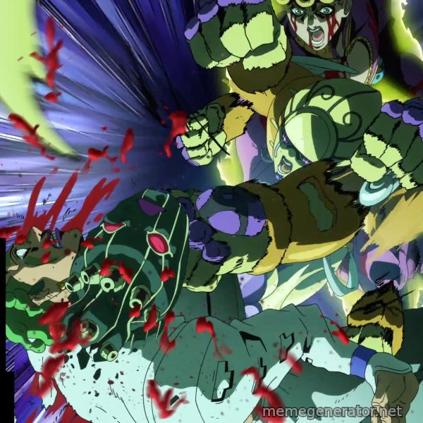 MUDA MUDA MUDA meme template
